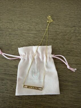 Uncommon James Gold BOSS Bar Necklace